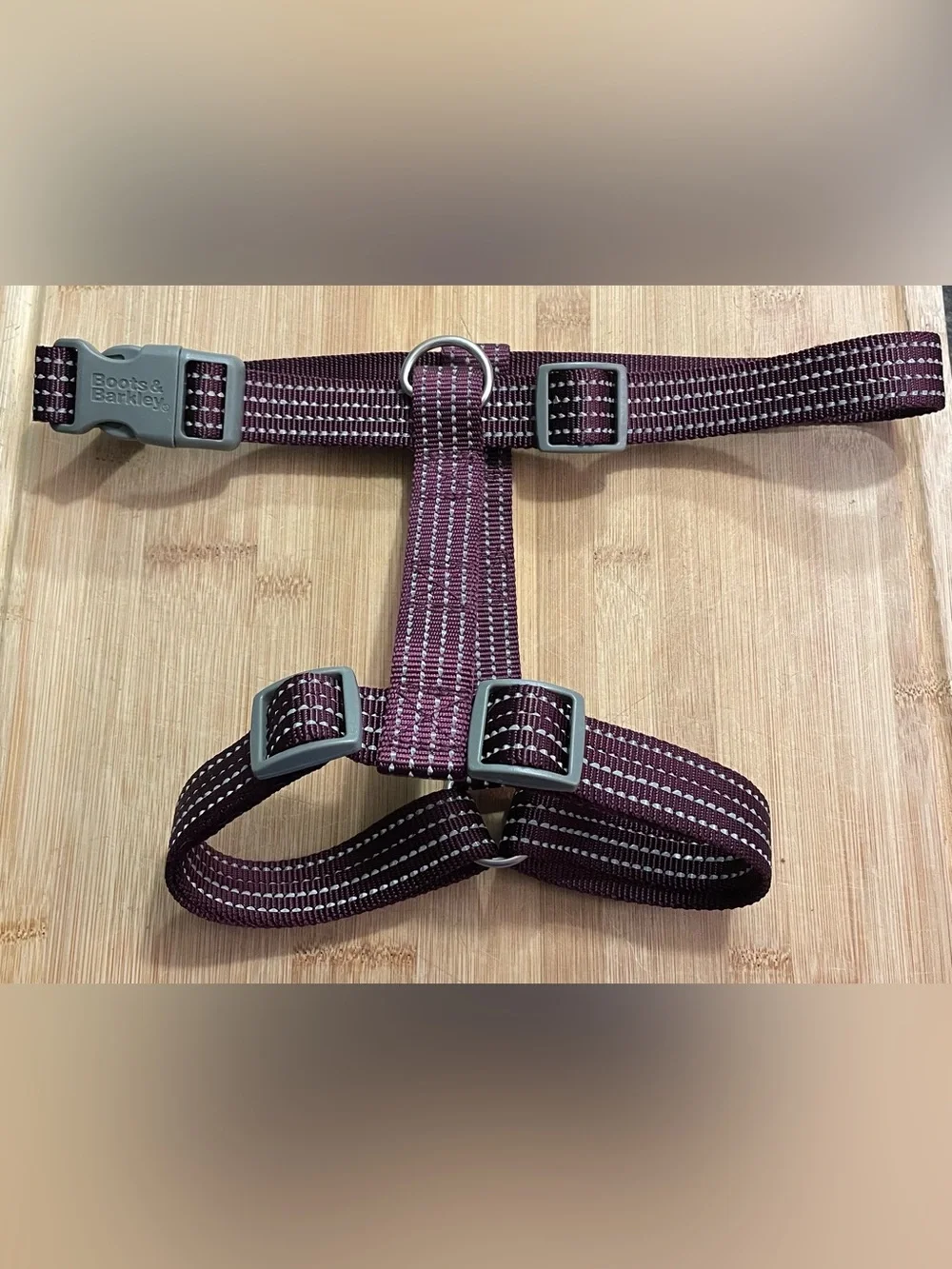 Boots & Barkley no pull harness, purple, reflective, L